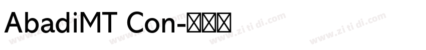 AbadiMT Con字体转换